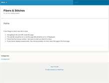Tablet Screenshot of fibersandstitches.com